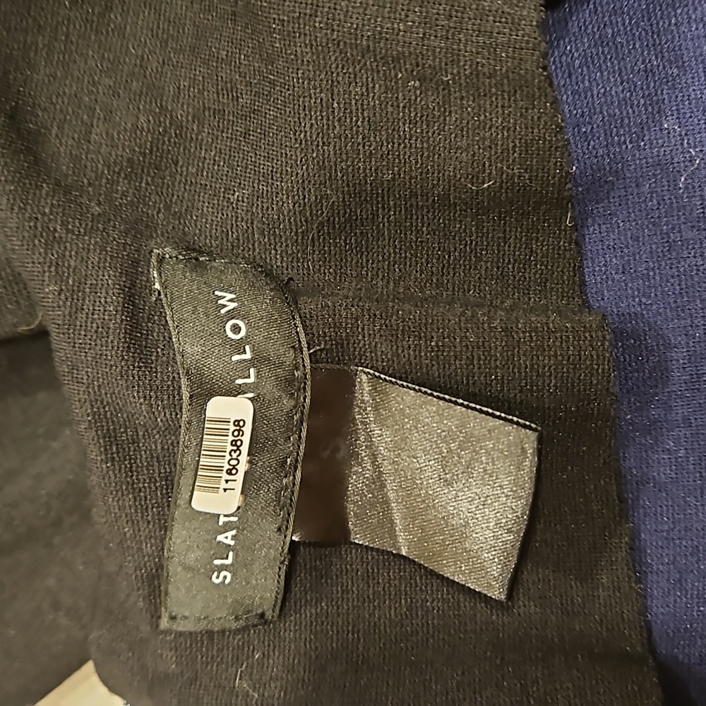 Slate & Willow Cap Sleeve Blue and Black Color Block Dress - Picture 9 of 10